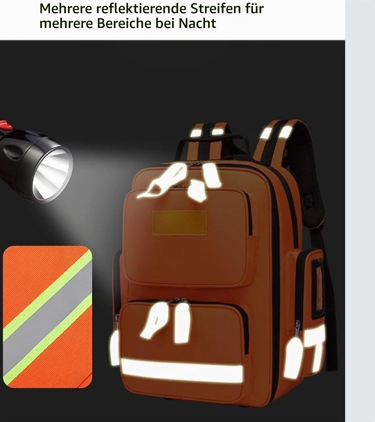 Notfallrucksack, Erste Hilfe Rucksack, Rettungsrucksack, Professional First Aid Backpack Reflektierender, Großer Kapazität Für Camping, Radfahren, Ausflüge, Kindertagesstätte