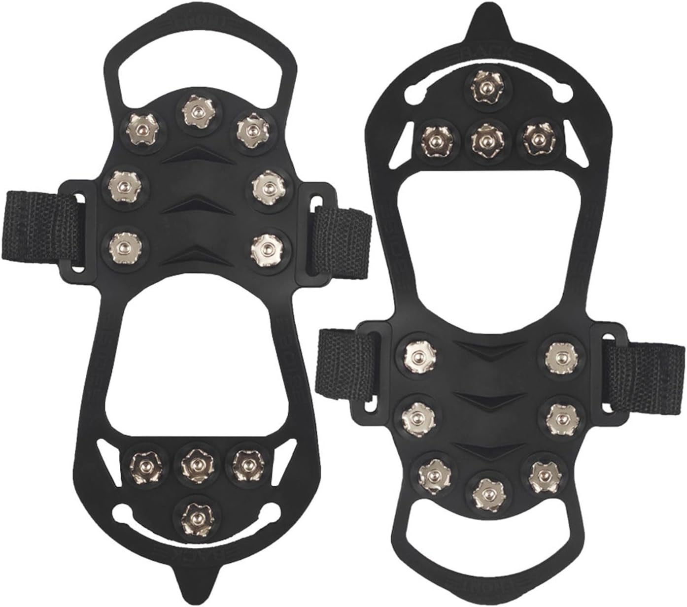 Camper Accessories, 11 Teeth Ice Snow Grip Teeth Grippers Nonslip Winter Ice Grippers Crampons Ice Cleats for Hiking Boot and Shoe