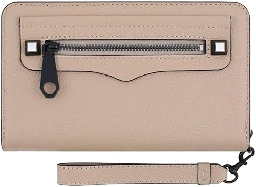 Vista 2 de Rebecca Minkoff Regan - Cartera universal de piel para iPhone Plus, color piel, Beige