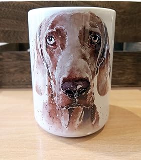 Large Weimaraner Ceramic Mug 15 oz- Weimaraner Coffee Mug, Weimaraner mug gift,Weimaraner Mug
