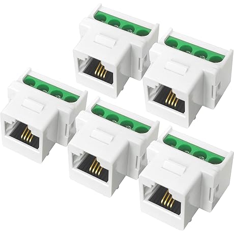 NECABLES RJ11 Keystone Jack for Perfect Phone Clarity