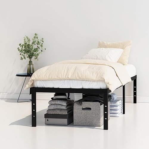 Miniatura 68 de Marco de cama tamaño King no necesita somier, plataforma de cama King resistente de 8 pulgadas, soporta hasta 3000 libras, fácil montaje, sin ruido,