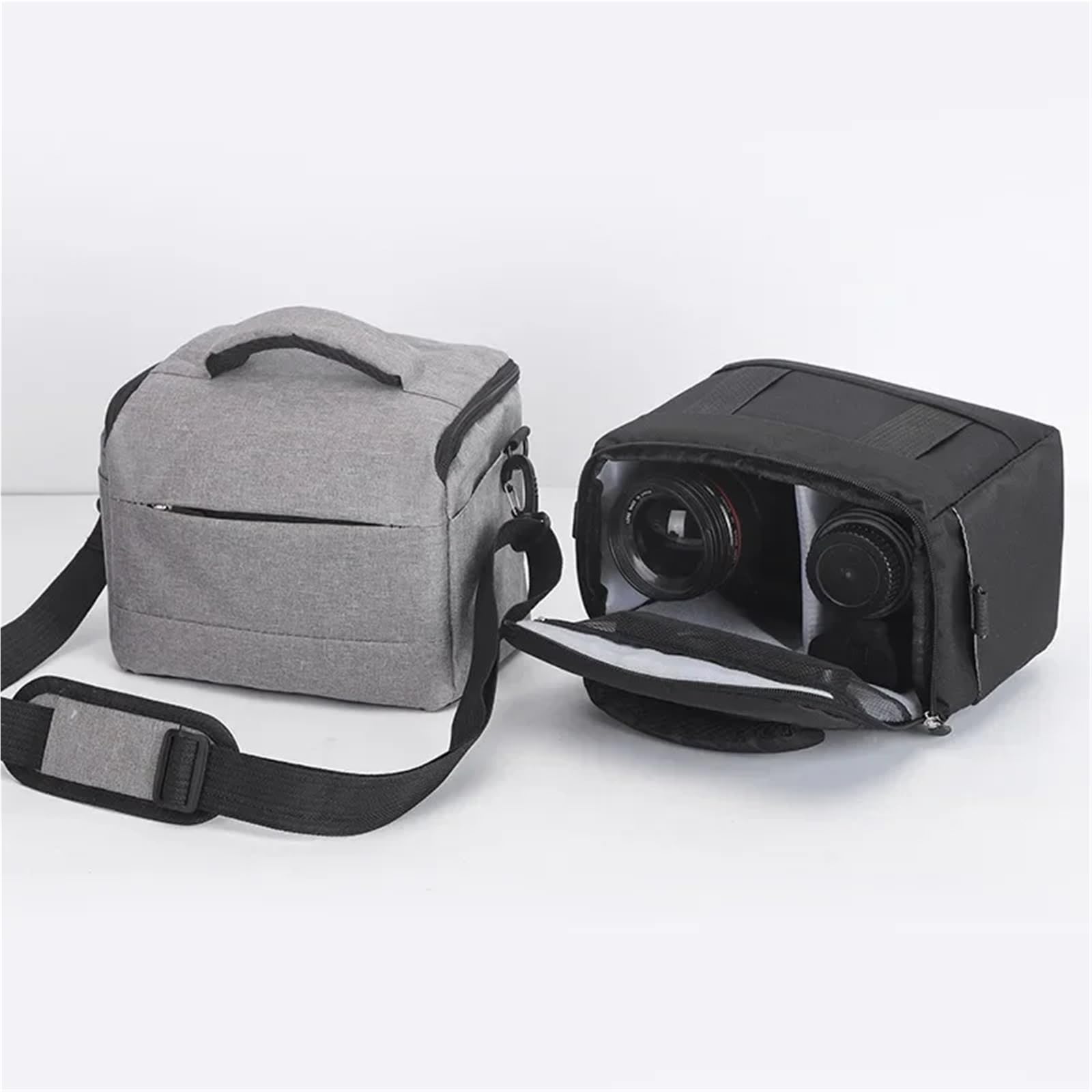 Bolso DSLR Bolsos Bolso de Hombro de Nailon Estuche for cámara Fotógrafo portátil for Bolso Cruzado(Black)