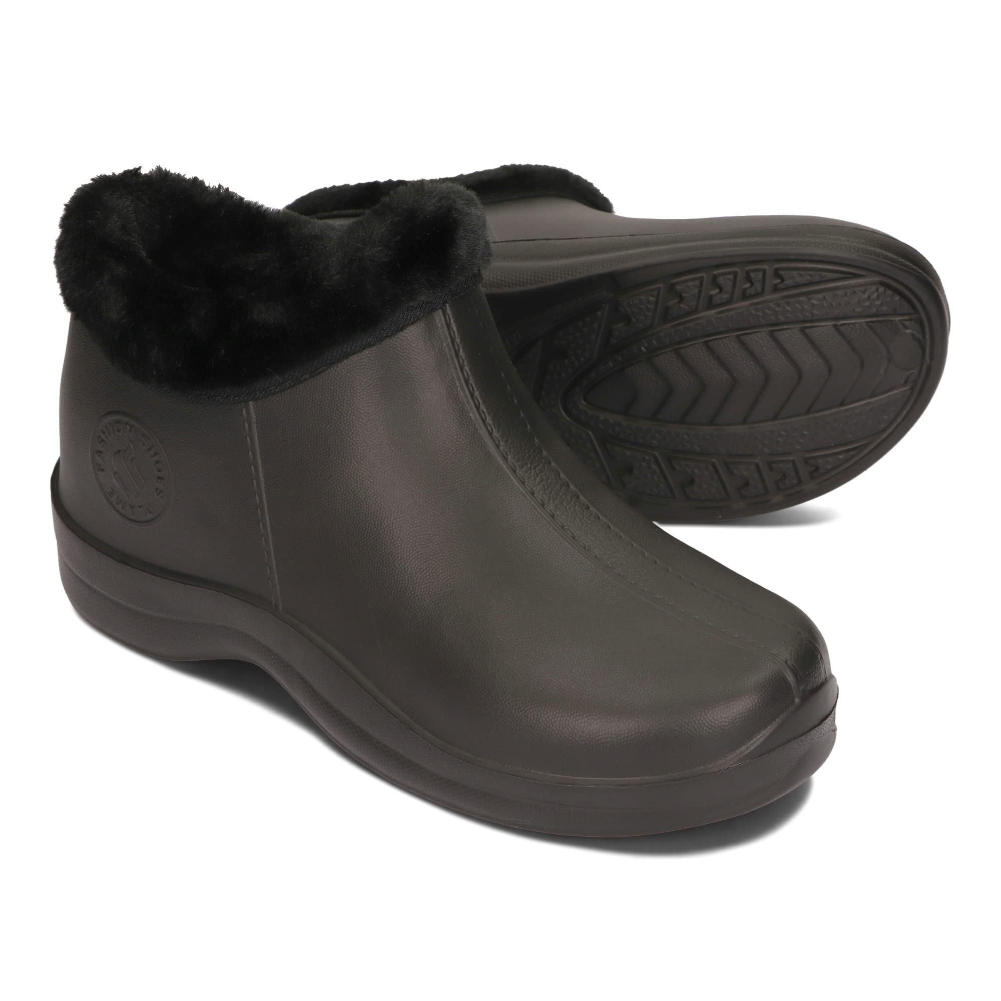 PLAME Gummistiefel Gefüttert Herren Gummistiefel Gefüttert Damen EVA Stiefel Warme Gummistiefel Regenstiefel 36-46 EU