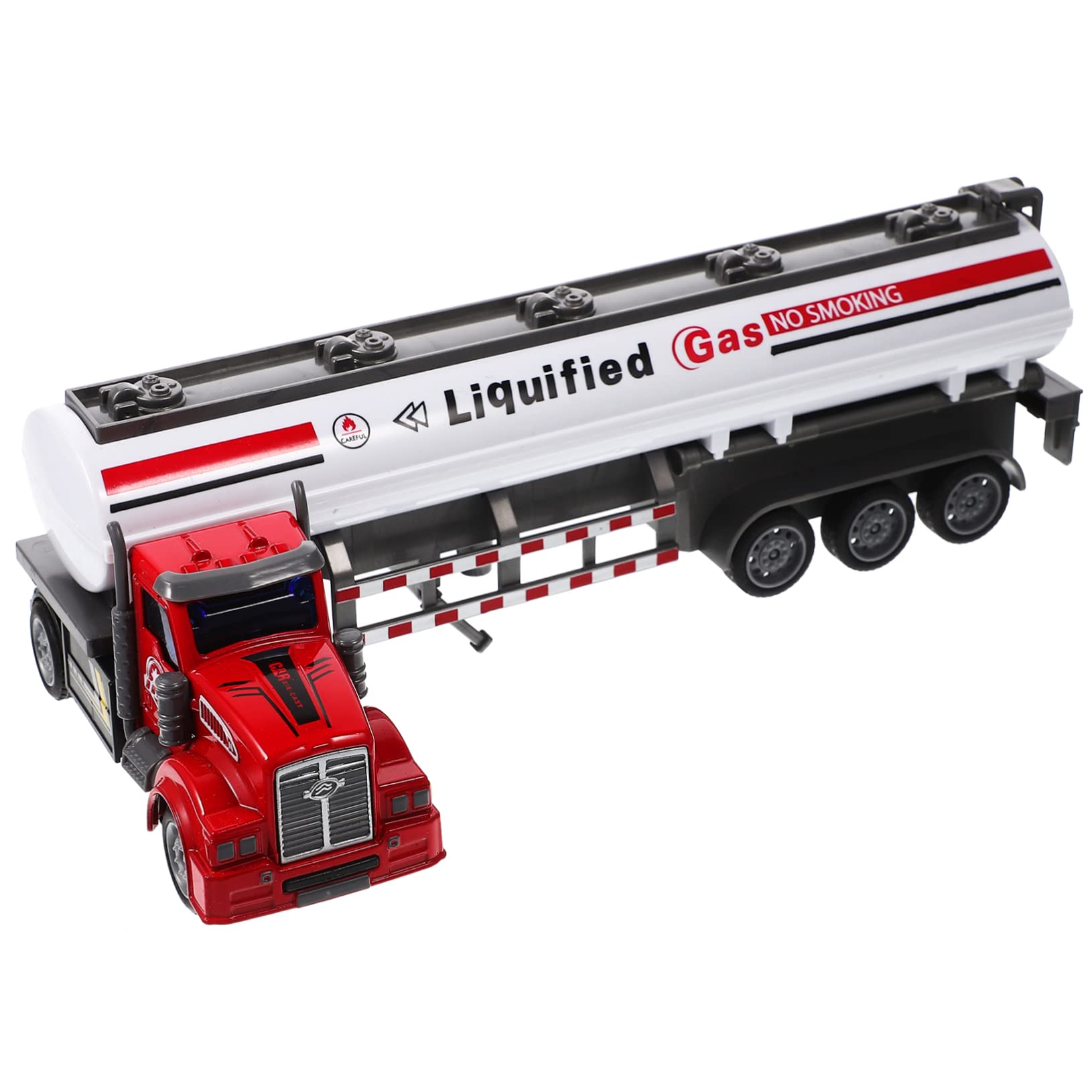 BESTonZON Modelo de camión portacontenedores Remolque de Juguete camión impulsado por fricción portacoches de Juguete Juguetes Modelo de Coche Portador Estatua de Coche de Mesa