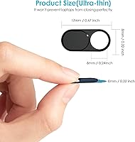 Vista 2 de Funda para cámara web de 0.027 pulgadas, ultra fina, para MacBook Pro, iMac, portátil, PC, iPad, iPhone, Smartphone, Proteja su privacidad visual