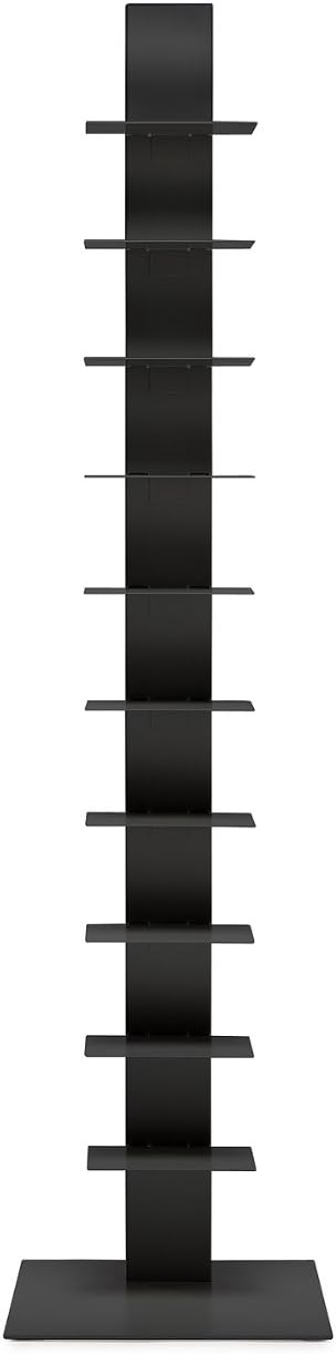 Sapiens Original Bookcase Sintesi H.59,8 inches (10 Shelves) Black/Anthracite