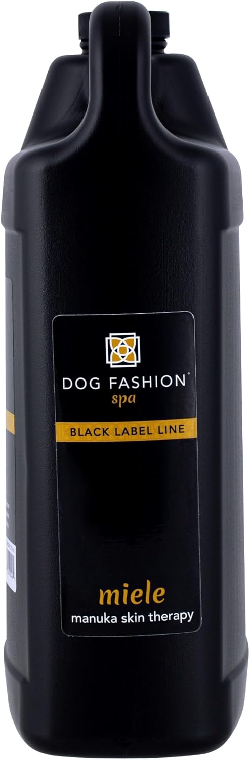 Dog Fashion Spa Miele Manuka Honey Dog Shampoo, Gentle Moisturizing Cleanser with Organic Ingredients, Sulfate Free & Paraben Free Coat Care Formula, Professional Grooming Size, Made in USA, 1 Gallon