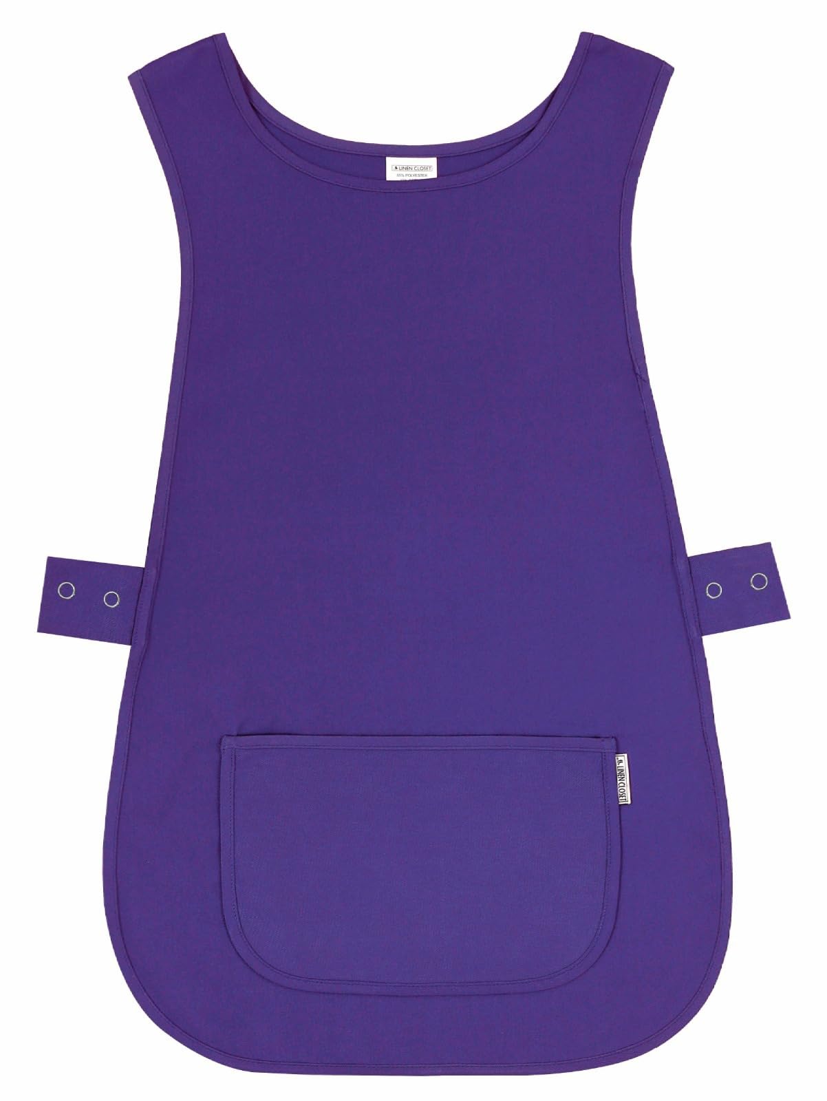 Linen Closet Unisex Purple Linen Closet® Womens Tabards With Pockets For Men Ladies Cleaning Catering Chef Kitchen Aprons Hygea Tabard Apron Work Tabards