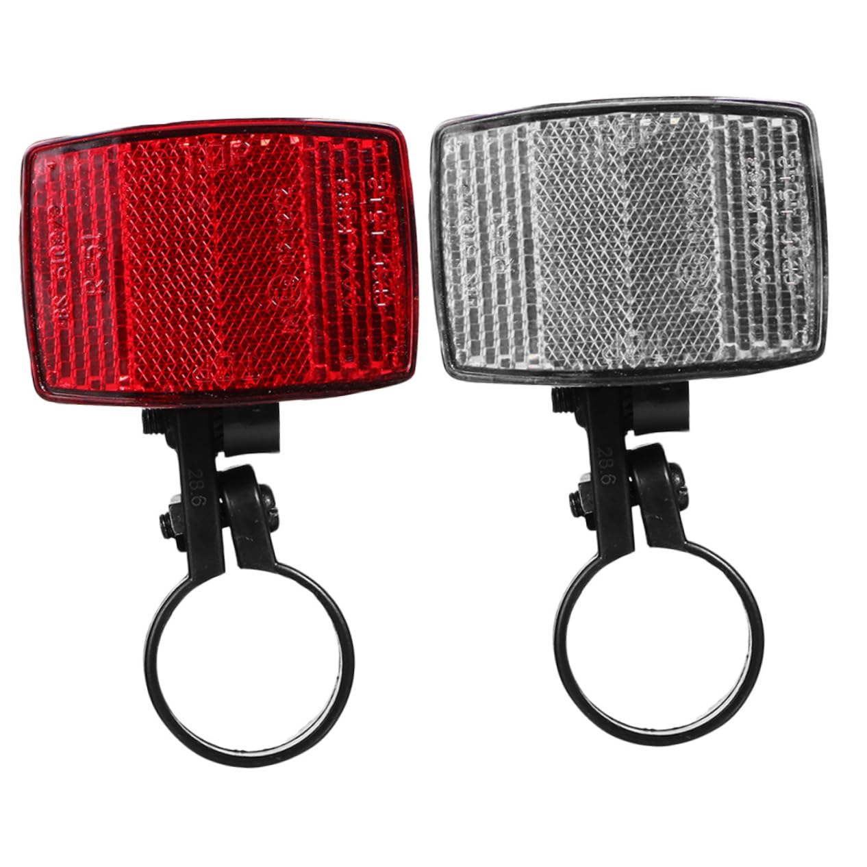 Abaodam Reflective Sheet Combination 2 Pack Bike Tail Wheel Reflectors Plastic Bright Easy to Install Safety Essential for Bicycles