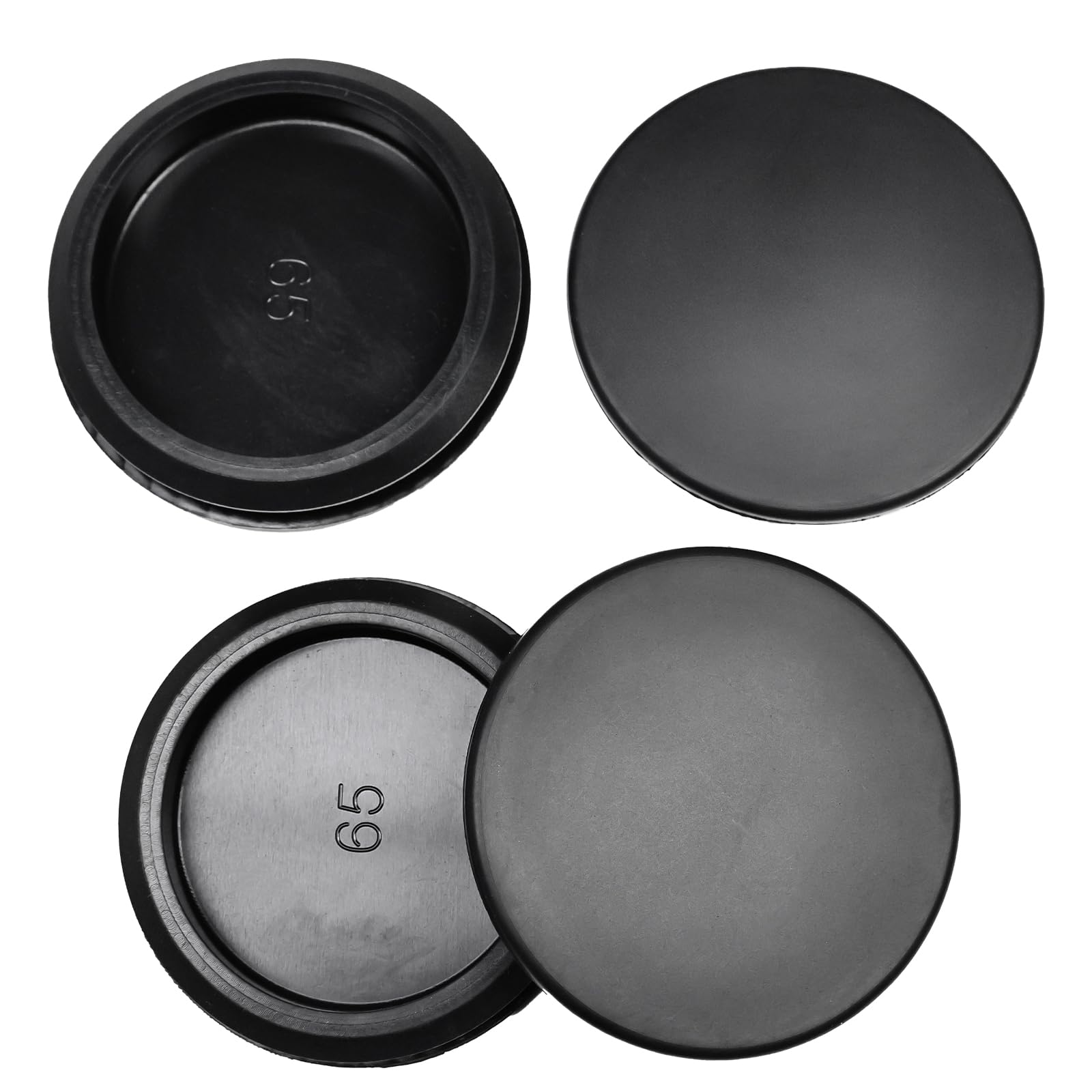 4 Pcs 65 mm Silicone Rubber Plugs for 65 mm (2-9/16") Round Holes