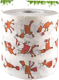 LALAFINA Rolo De Papel Higiênico A Granel Papel Higiênico Guardanapo De Natal Rolo De Papel Higiênico Impresso Novidade Papel Higiênico Rolo De Papel Toalha Impressão Papel Higiênico De