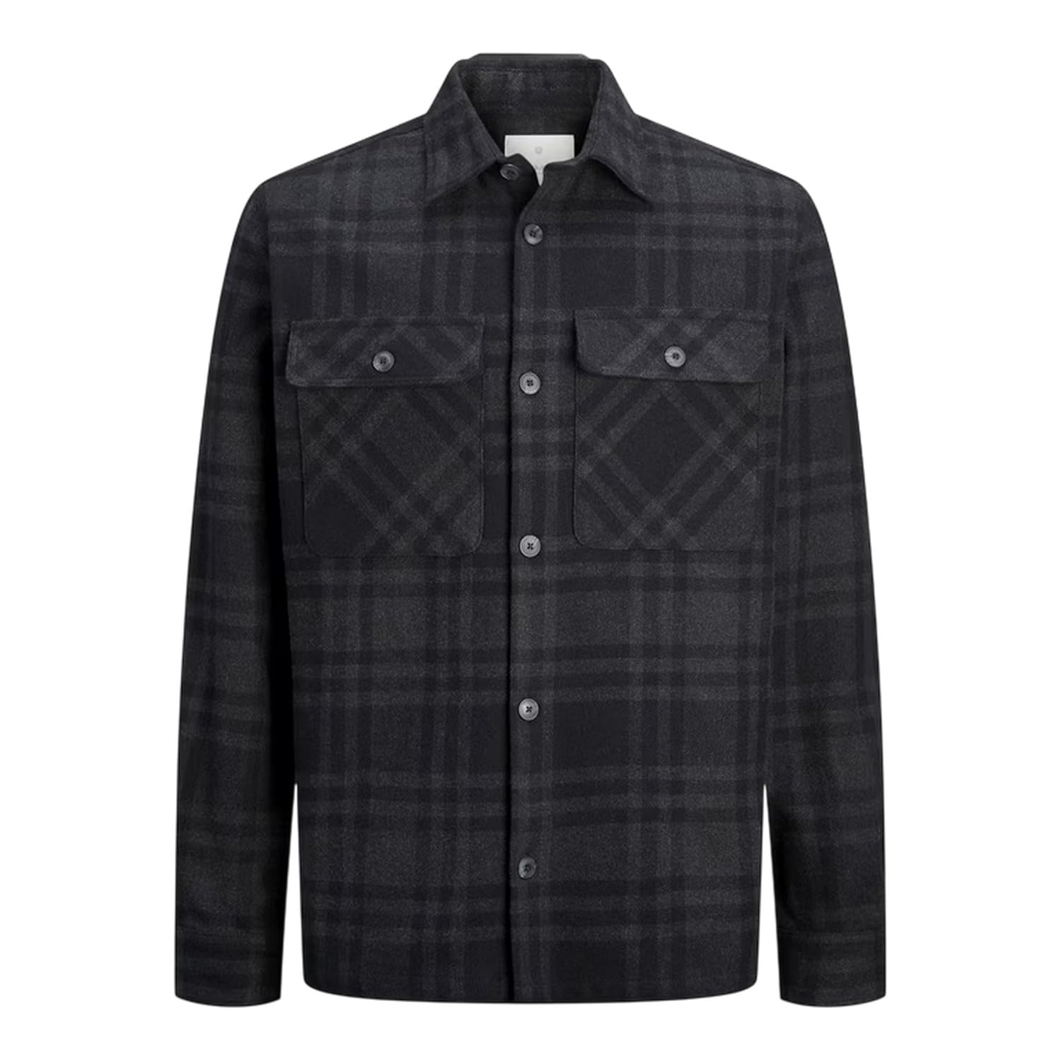 Jack And Jones Men's Black Raymond Long Sleeve Overshirt in Size 2XL, Sports Direct