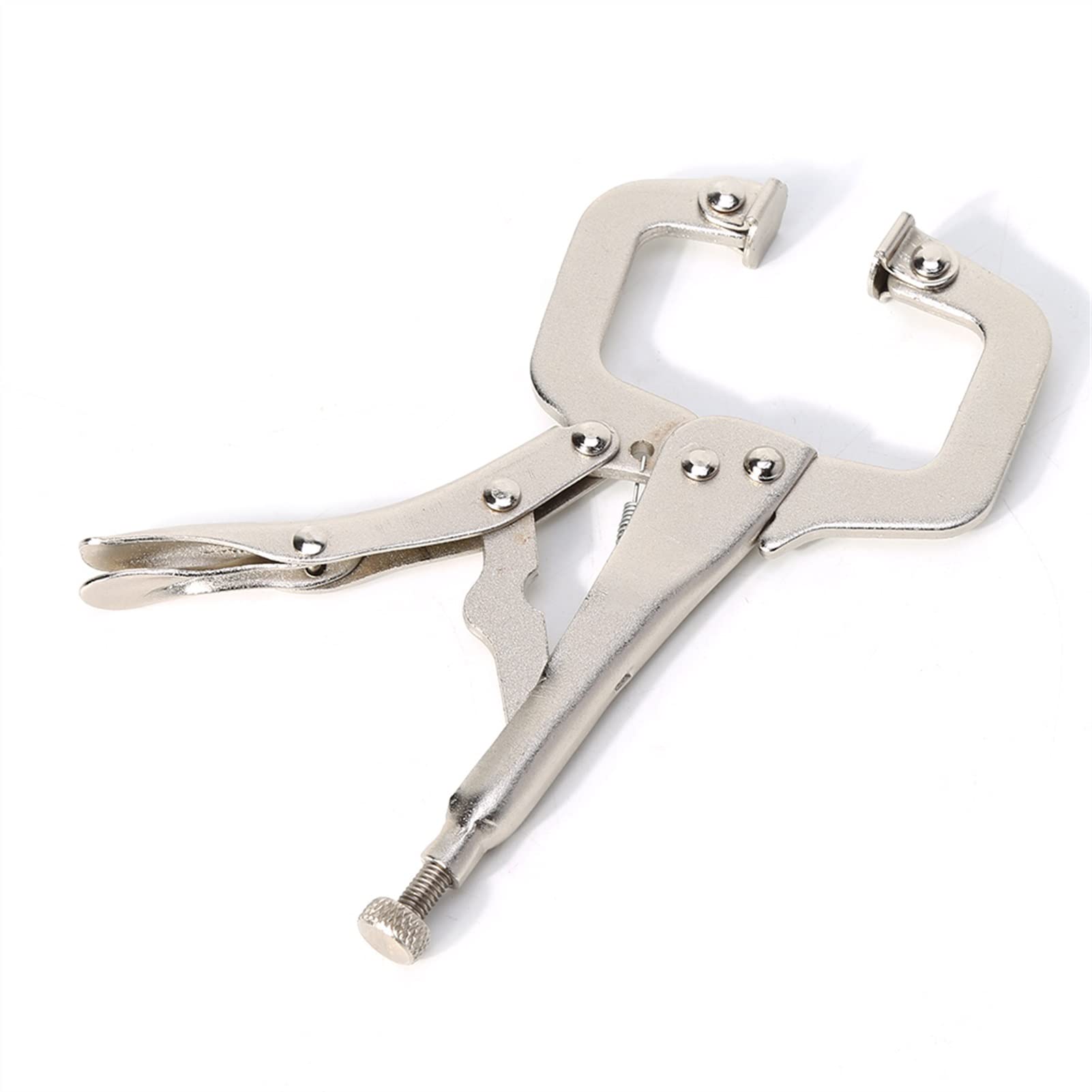 Supporto per saldatura 6 "C Morsetto Morsa Grip Saldatura Bloccaggio Pinze Rapide Rotondo Legno Locator Clip Supporto per elettrodi