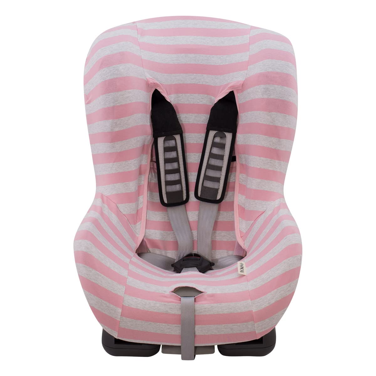 JYOKO KIDS Bezug für Auto-Kindersitz ohne Kopfteil, Hergestellt aus extra weicher Baumwolle (Pink Island)
