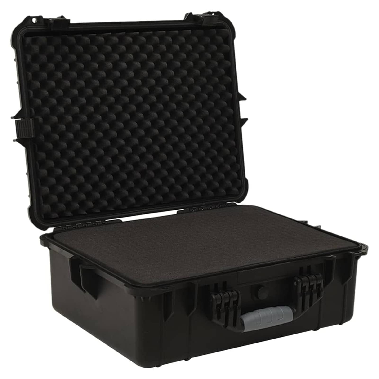 BRUBAKER Koffer Transportkoffer aus Aluminium - Fotokoffer mit Schaumstoff, keine Rollen, Abschließbarer Schutzkoffer Alukoffer für Kameras, Equipment, Werkzeug