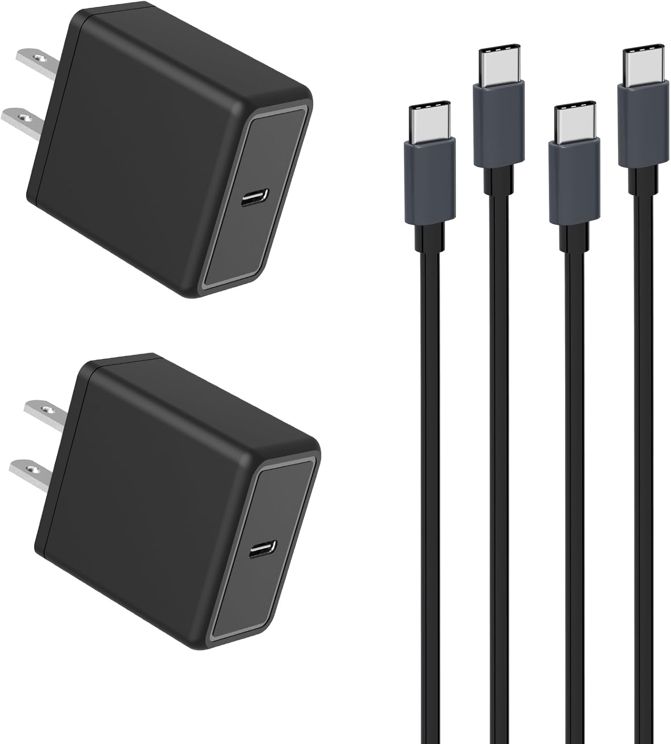 30W PD USB C Fast Charger, Looptimo Fast Charging Power Charger for Google Pixel 9 Pro XL/8 Pro/8/7 Pro/7/6a/6 Pro/6/5a/5/4, Samsung Galaxy S24 Android Phones, 6.6ft Type C Rapid Charging Cable Black