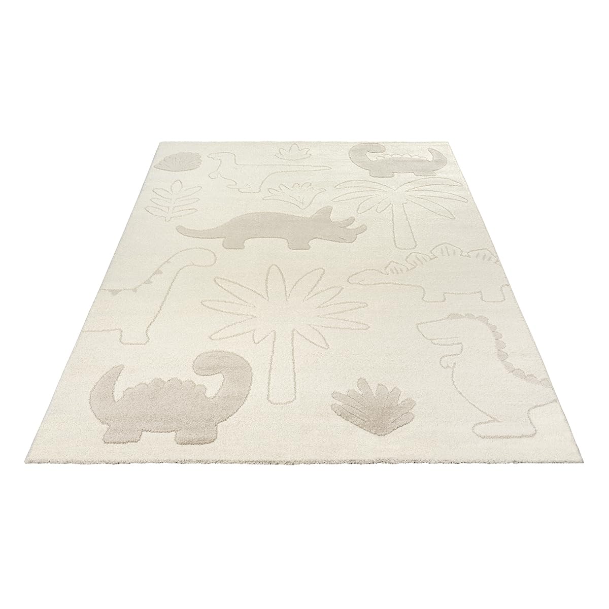 the carpet Elisa Kids Teppich für Kinderzimmer, Kinderteppich, Spielteppich, Pflegeleicht, strapazierfähige, Dino, 160 x 220 cm