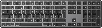 OMOTON Bluetooth-Tastatur für Mac mit QWERTZ-Layout