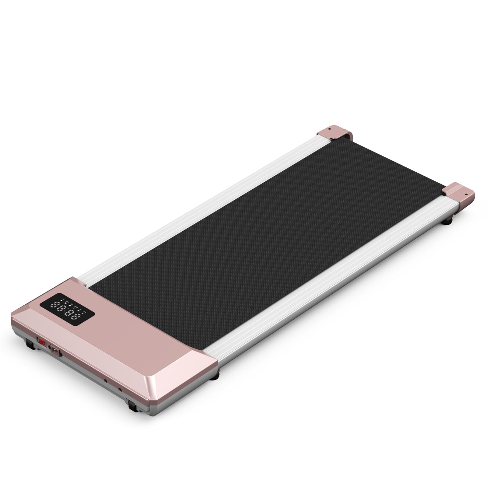 DeerRun Walking Pad Raceable, Tapis Roulant Sotto la Scrivania con APP con Corsi di Formazione e Gare Multi Corridore, 2,5 HP Tapis Roulant Elettrico per Casa e Ufficio 134 kg di Capacità