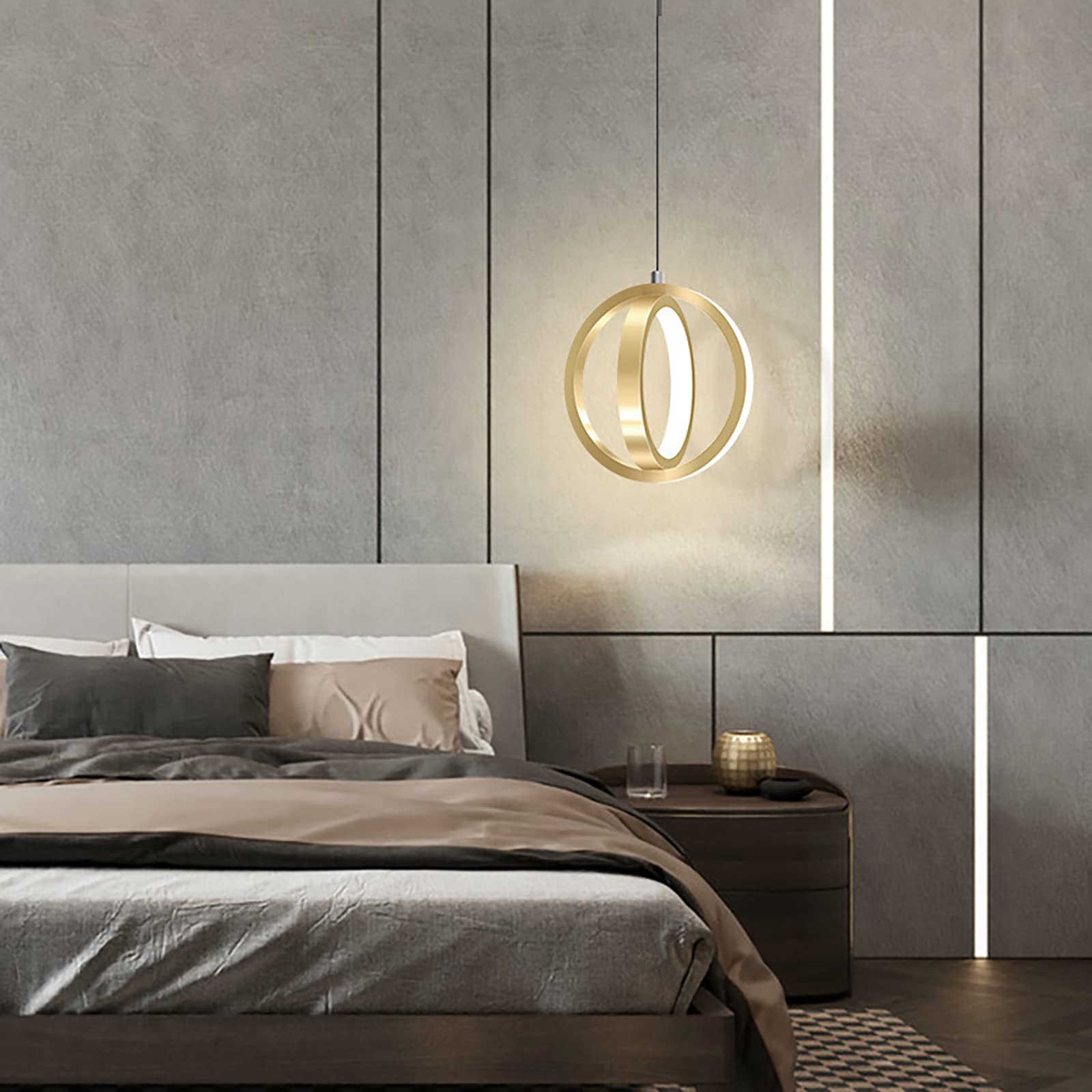 Lumière pendue moderne LED 19W pour la chambre à coucher stylée