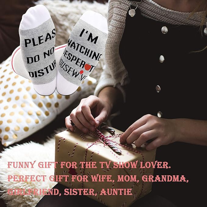 2 PAIRS Family Ethics TV Series Socks Novelty Inspired Gift4