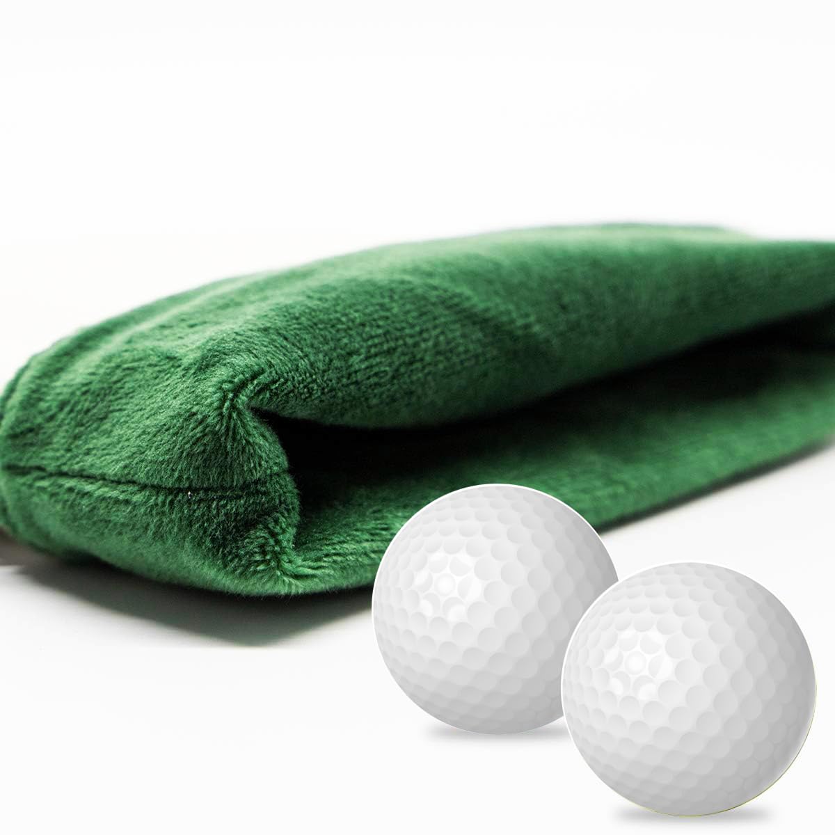 PINKTEE Golftaschen Wertsachen-Tasche Golfbag Leder Pouch Tasche für Golf-Tees,Golfball,Golfzubehör, Grün