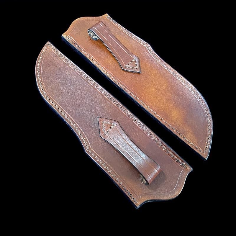 1PC Knife Sheath with Belt Loop, Leather Protective Cover Fits for Kitchen Chef Outdoor