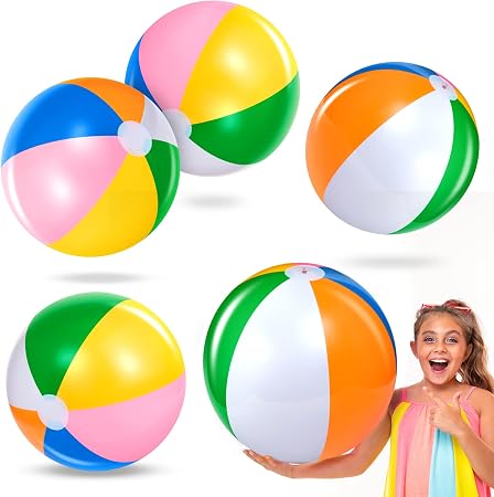 SI SEN 3 Ballons De Plage Gonflables – Pastèque, Poisson, Fruits – PVC Résistant – 33 Cm – Pour Piscine, Jardin, Fêtes – Gonflage Rapide