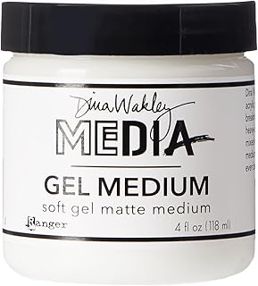 Ranger Dina Wakley Media Gel Medium 4oz Jar, Matte Finish