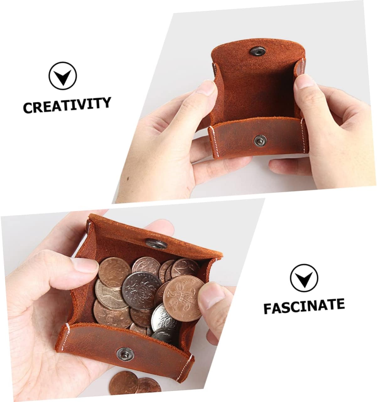 LIFKOME 4pcs Mini Bag Key Pouch Coin Collection Practical Money Pocket Lightweight Coin Purse