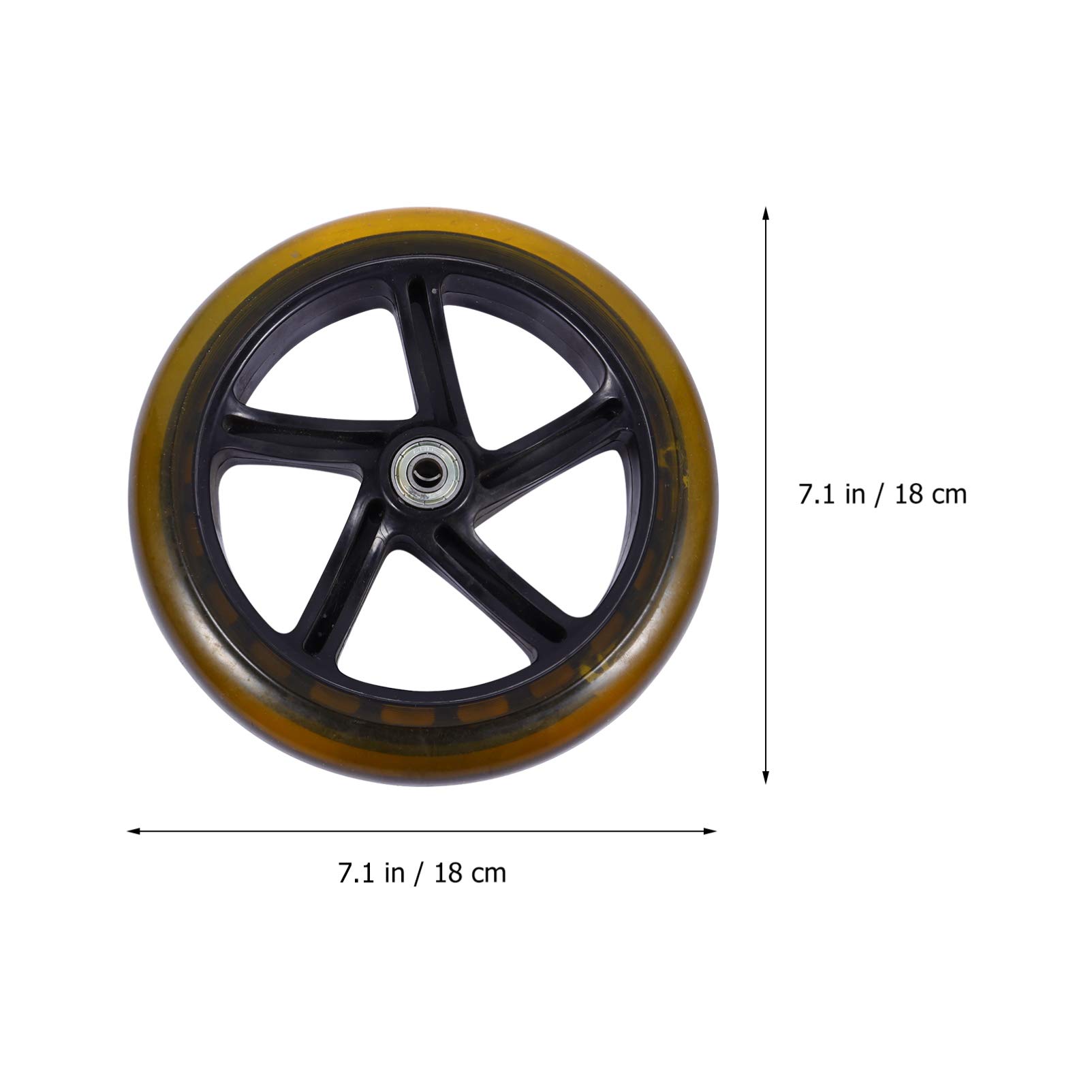 VICASKY E 2 Pièces Roues De Planche à roulettes Noir Scooter Accessoires De Scooter Roue De Électrique s 180mm Rouleau EZ Enfant La Rayon De Miel