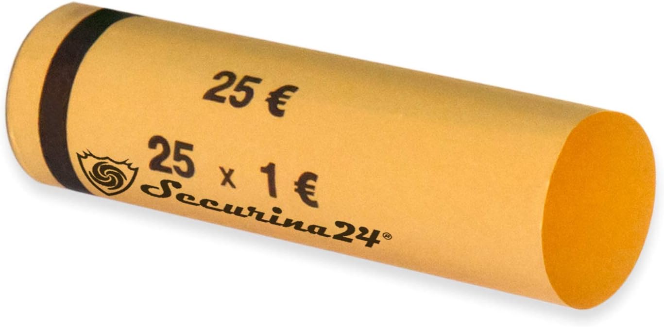 Securina24® Mixed Coin Tubes 1 cent to 2 Euro or 119 Pieces