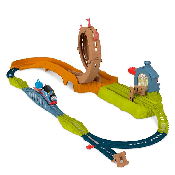 Fisher-Price - Il Trenino Thomas, Super Loop Lancia e Sfreccia, pista con trenino motorizzato, Giocattolo per Bambini 3+ Anni, HJL20 // Multicolore