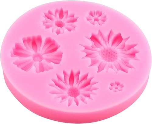 Vista 58 de Zixiang Molde de caramelo de flores de rosa, moldes de fondant de hojas, moldes de flores de peonía, moldes de silicona para azúcar, manualidades