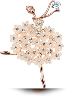 brooches for women,brooches Fashionable dancer Rhinestone brooch Pin Rhinestone Crystal Christmas Brooch Pin for Woman Girl Gifts