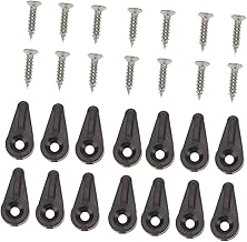 NUOBESTY 30piezas Clip De Fijación Del Espejo Clips De Fijación De Vidrio Para Armarios De Estanterías Con Tornillos Color Marrón