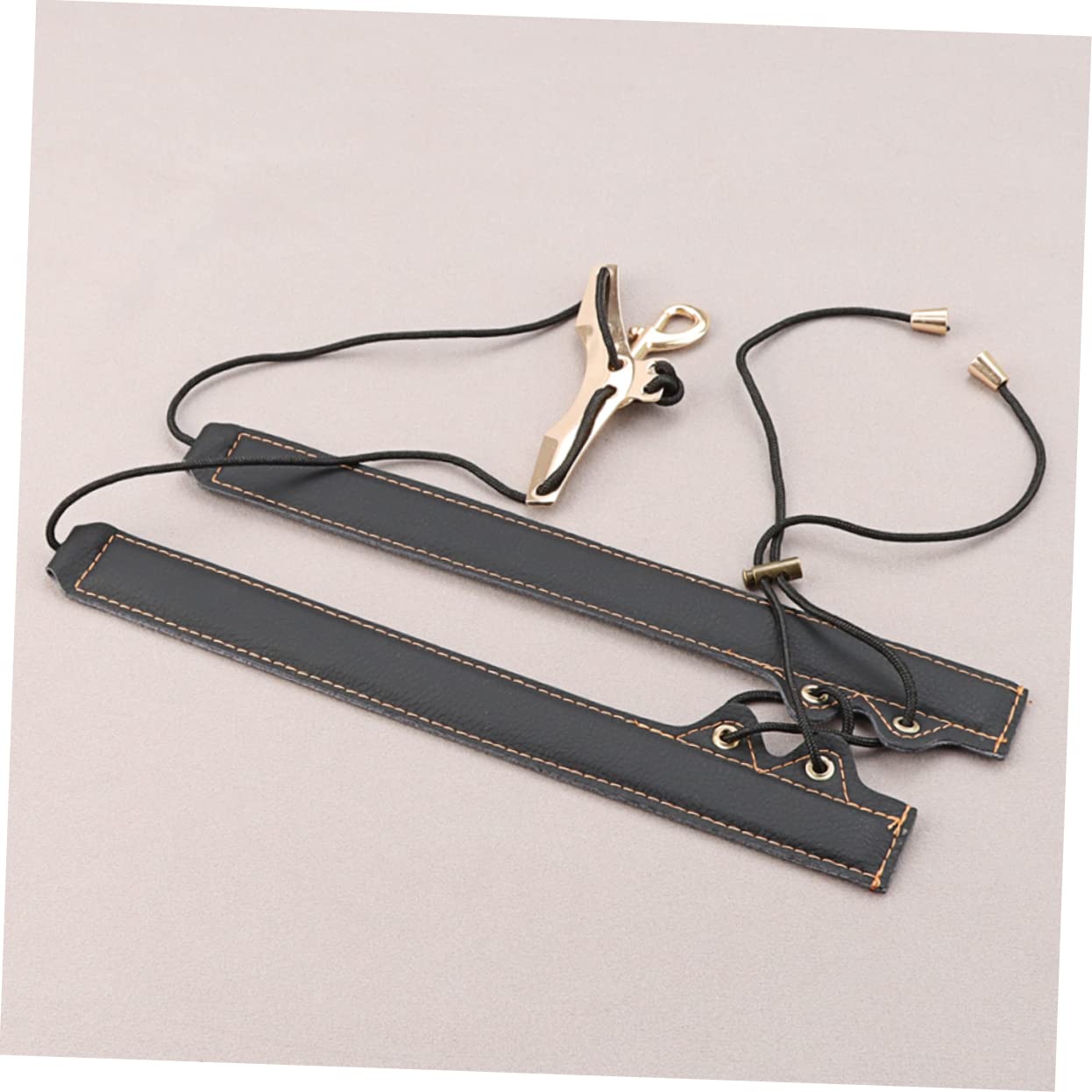Toddmomy Adjustable Saxophone Belt Gold Thread Padded Shoulder Strap Safe