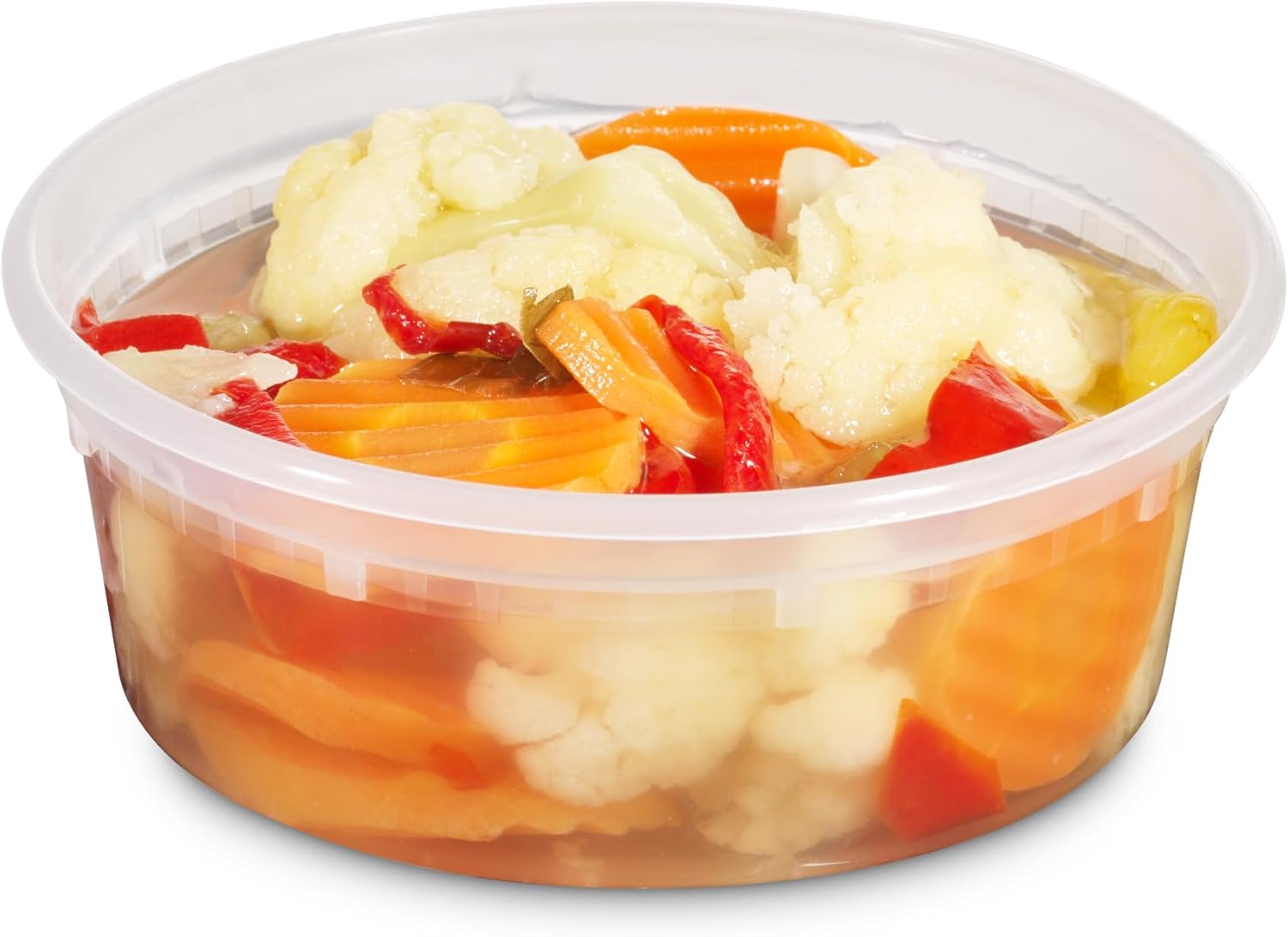 JoyServe Deli Food Containers with Lids - 8 oz 180 Sets- Ideal for Food, Snacks, Takeout, Meal Prep - 1 Cup Small Durable Clear Containers for Food - Stackable and Durable, Dishwasher & Microwave Safe