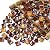 Mosaic Tiles 225 Pieces / 200 g Pack of Crystal Glass Mosaic Mosaic Tile Supplies for Home Decoration, DIY Crafts, Plates, Picture Frames, Flowerpots – 1x1 cm Square Tiles (Coffee)