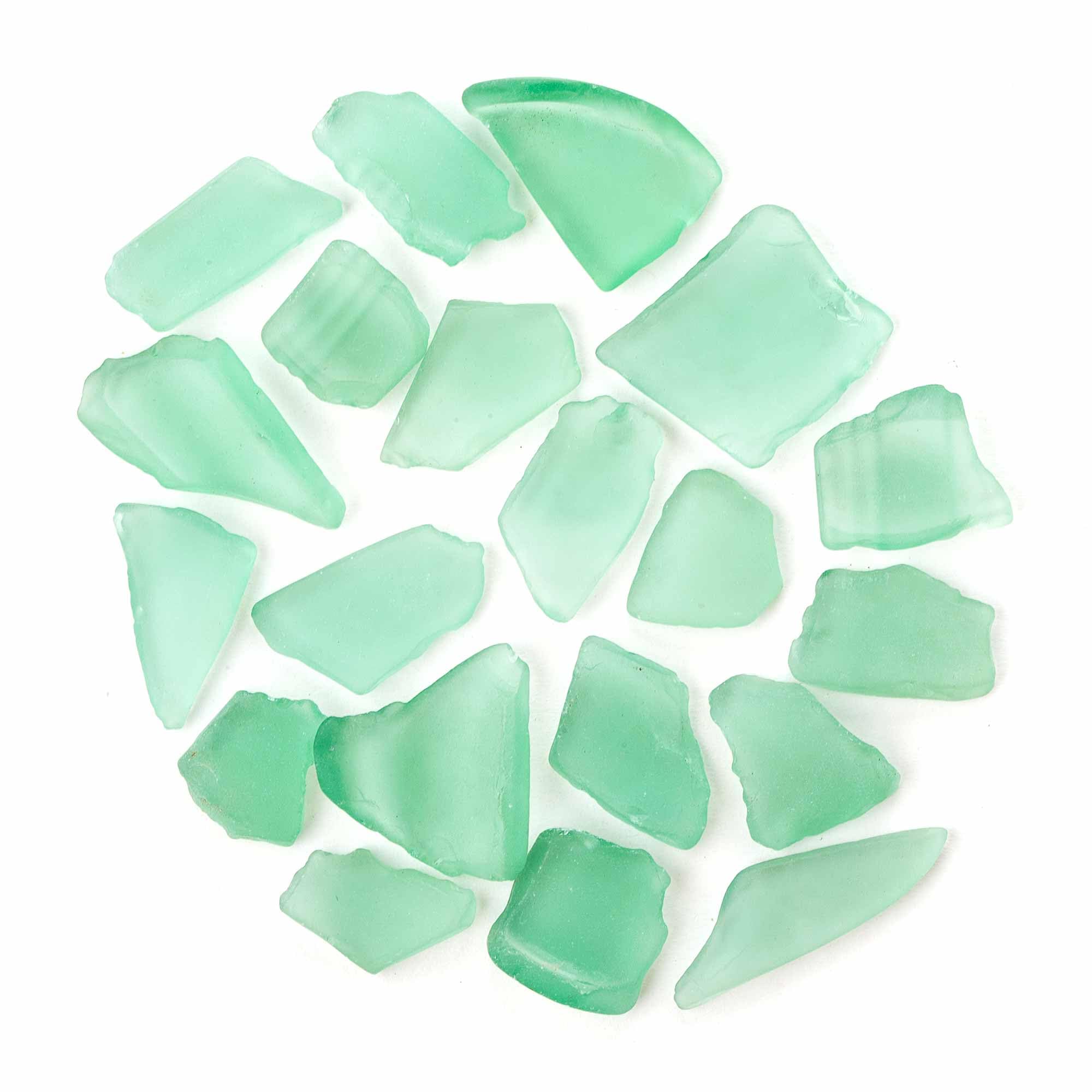 Galapagos (05133 Aquarium Sea Glass, Sage Green, 4lb Bag