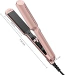 FARERY Céramique Mini Redresseur de cheveux, 1.5 De pouce large Mini Fer plat pour le lissage rapide, Petit lissage plat pour les cheveux pour le voyage, Fer à cheveux portable avec double tension et sac de rangement
