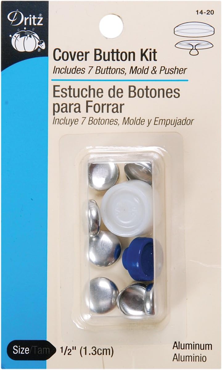 Dritz 13-36 Cover Button Refill for # 14 Kits, Size 36 - 7/8-Inch, 4-Sets