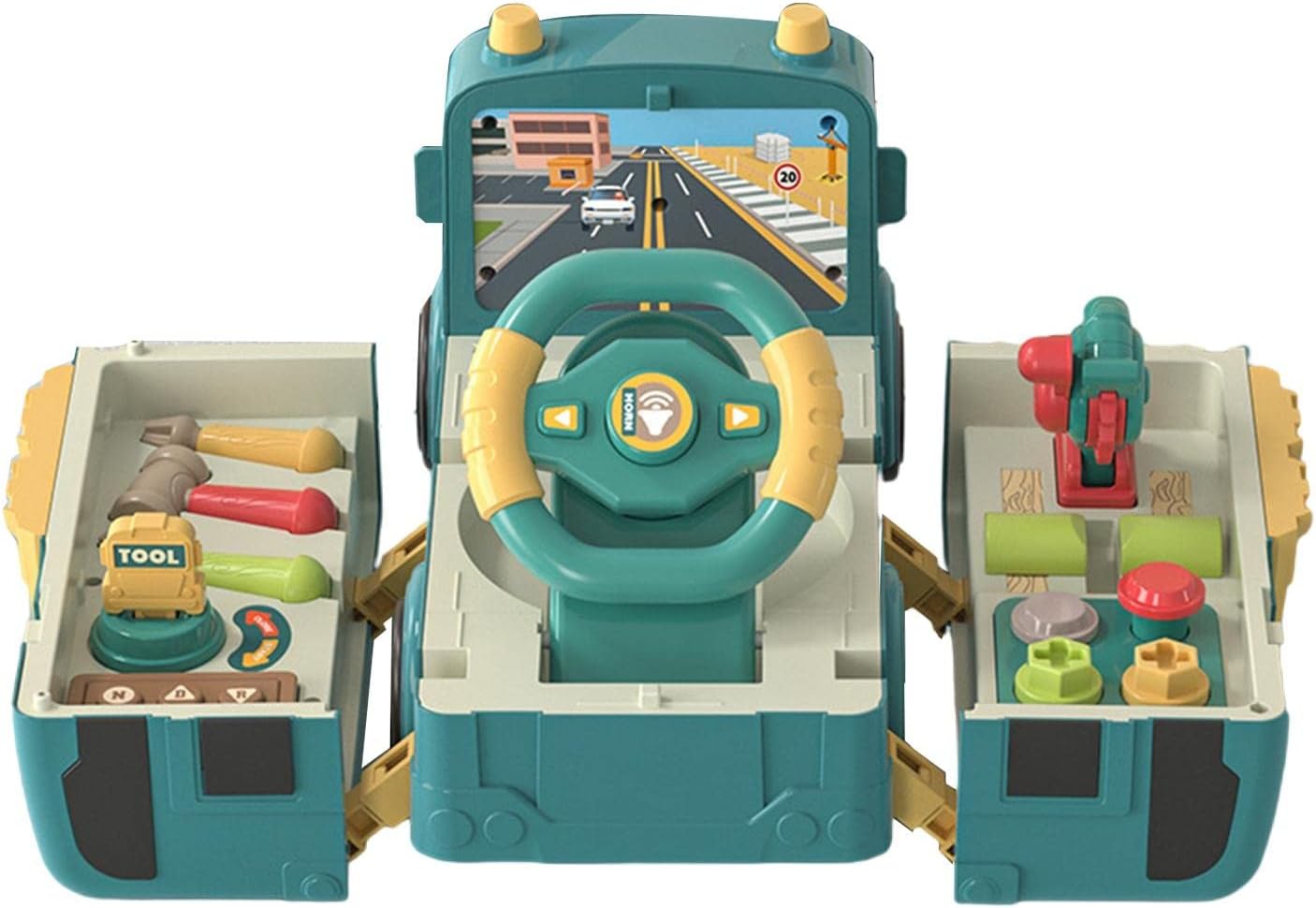 破格値下げ Aeso バス変形おもちゃバス運転おもちゃ子供幼児ホリデーギフト 緑 Glm Co Il