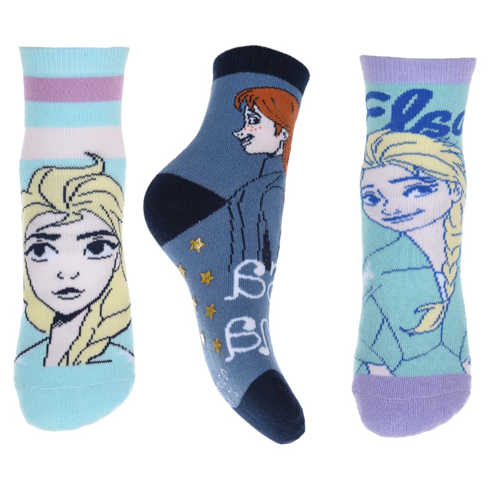 Calzini Antiscivolo Frozen Per Bambini - 2 Paia, Taglia 23-26, Originali, Cotone, Lavabili - Foto 10