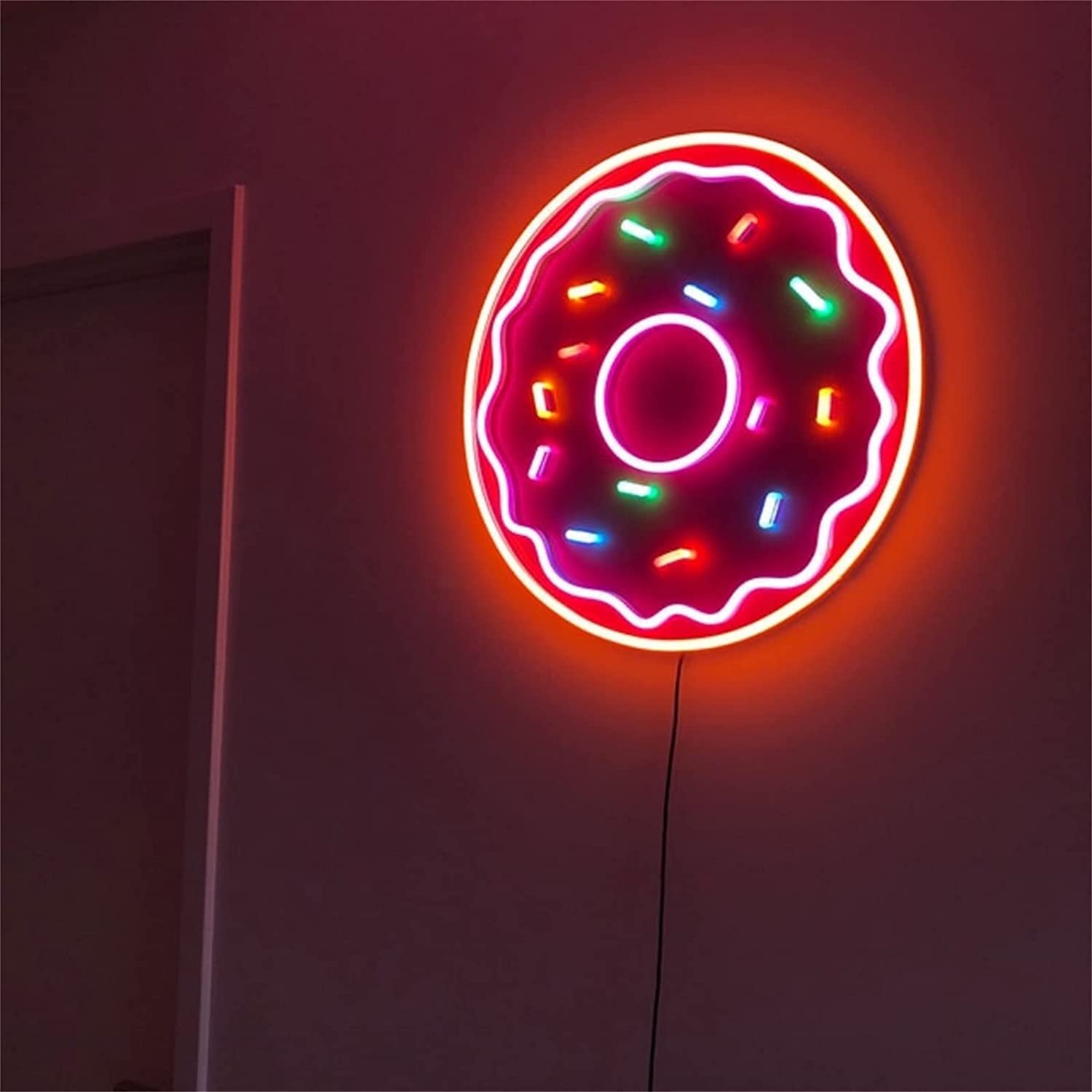 neonowa Neonowe znaki wiszące na ścianę, lampa dekoracyjna Led Neon Lights do restauracji Deser Shop Club Party Personalizowane logo Bar Shop Party Name Logo