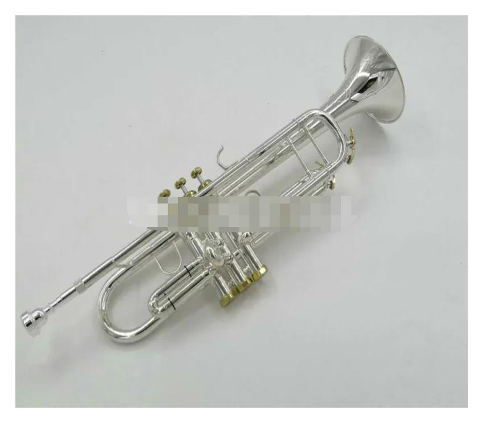 trąbka instrument Trąbka Bb Mosiężny Instrument Muzyczny Posrebrzany Korpus Złoty Lakier Kluczowa Jakość Trąbka Z Ustnikiem