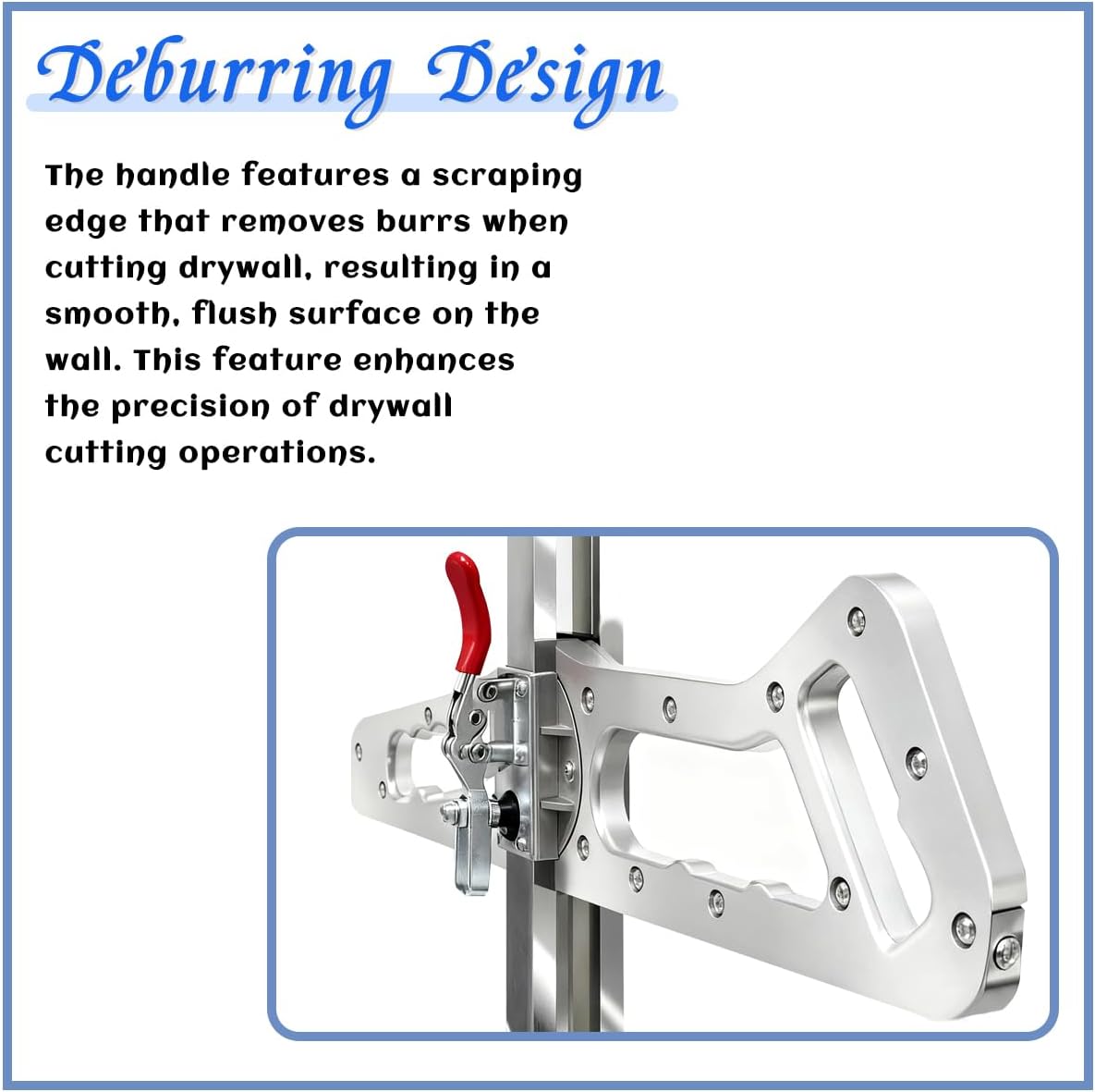 Foldable Drywall Cutting Tool,Adjustable Drywall Cutter Tool with A Cutting Range of 1.5 to 61 cm,Hand Pushed Drywall Cutter with 10 Spare Blades,Suitable for Walls,Construction