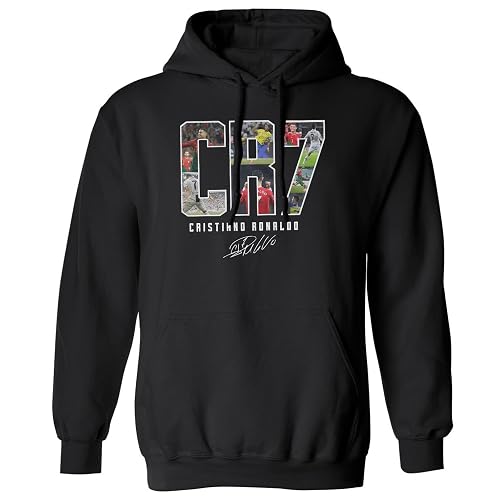 Collage Ronaldo Tribute - Soccer GOAT Unisex Hooded Sweatshirt
