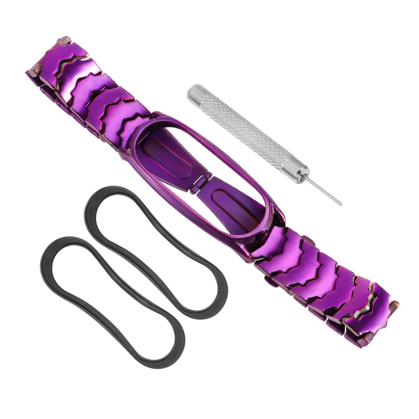 Gadpiparty 2pièces Bracelet Inoxydable Pour Band Bandes Réglables Et Élégantes Accessoire Pour Montre Connectée